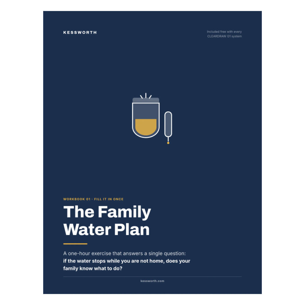 The Family Water Plan — Fill-in-once family water preparedness workbook, 9 pages