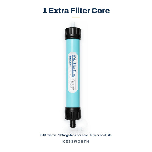 One spare CLEARDRAW G1 filter core, 0.01 micron, 1057 gallons